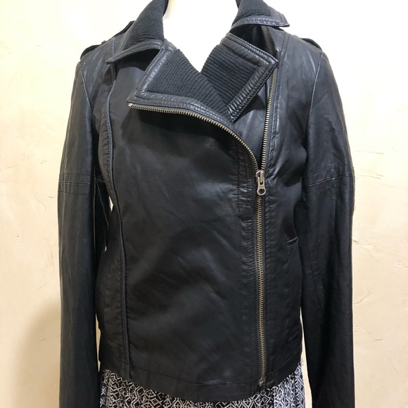 Free People Jackets & Blazers - Free People faux leather bomber jacket